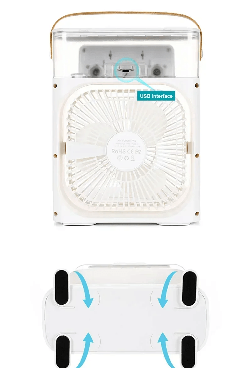 Ventilador Portátil 3 em 1