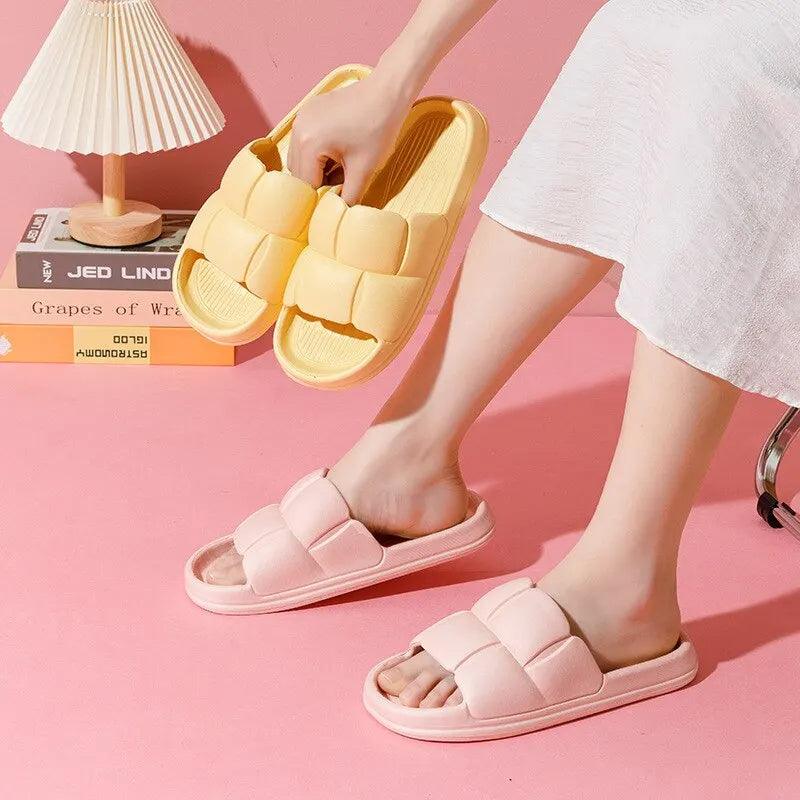 Sandália Ortopédica Feminina Soft Sole Cloud Slippers